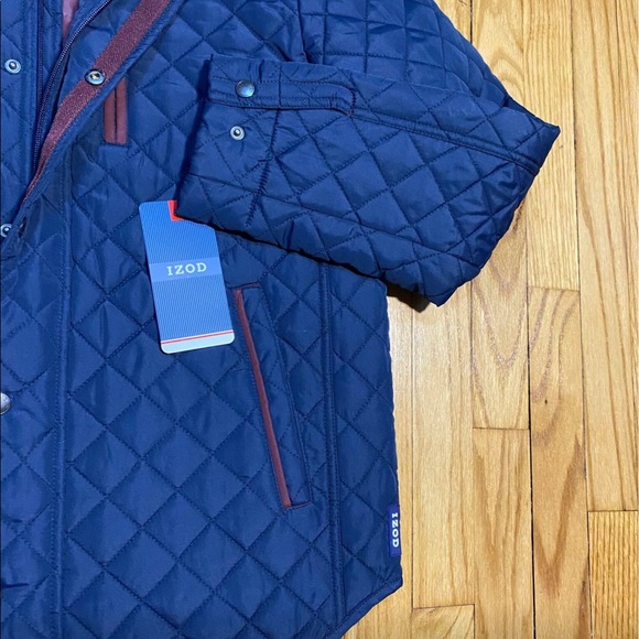 IZOD Men's Quilted Barn Jacket new size - Picture 8 of 8